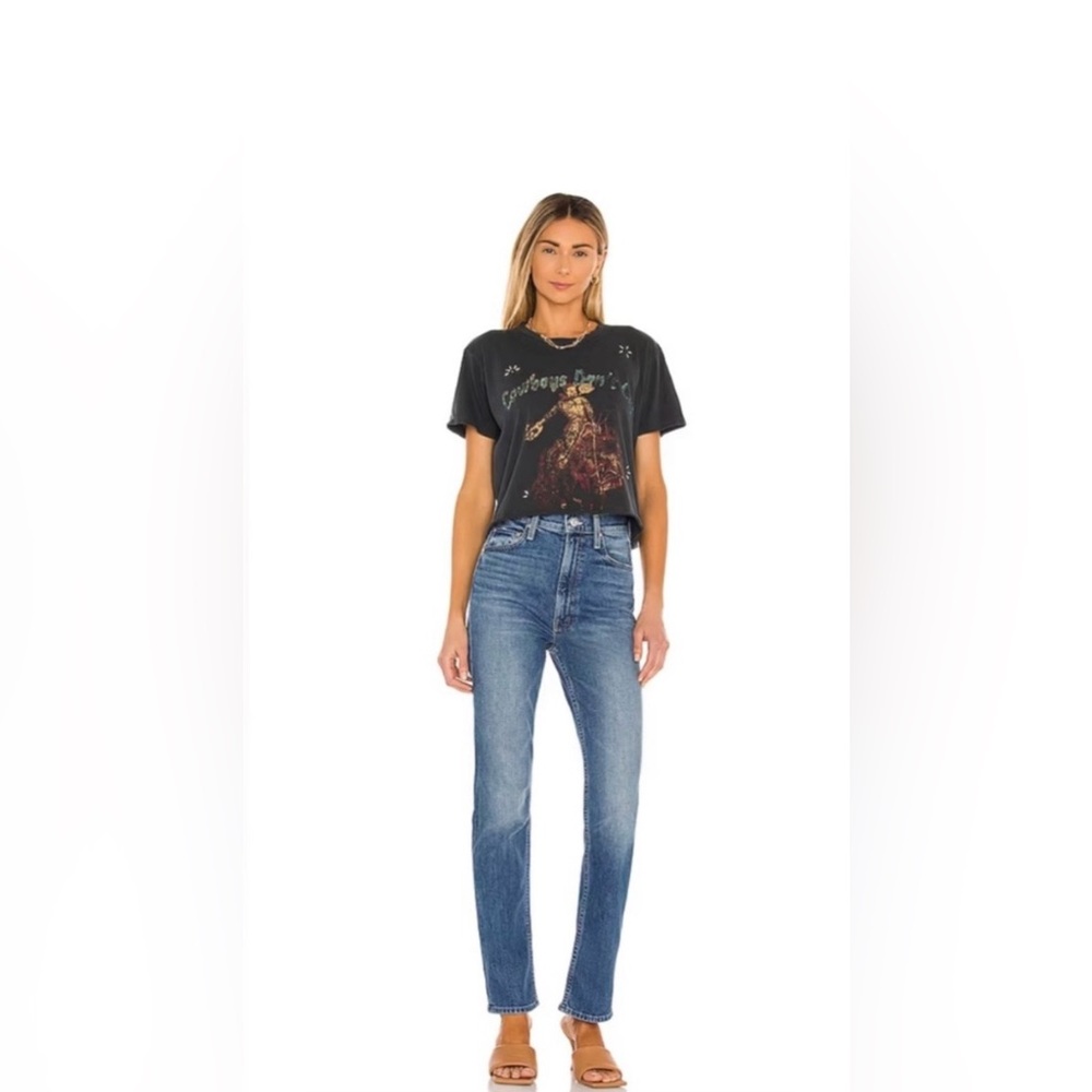 MOTHER denim rider skimp in cowboys don't cry color size 28